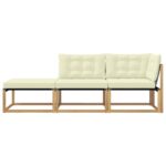 vidaXL Rohová sedačka s vankúšom Biela 241,5 x 83 x 73 cm – Obrázok 6