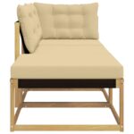 vidaXL Rohová sedačka s vankúšom Biela 241,5 x 83 x 73 cm – Obrázok 7