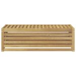 vidaXL Záhradná stolička, lavička Biela 115 x 43 x 37 cm – Obrázok 3
