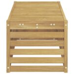 vidaXL Záhradná stolička, lavička Biela 115 x 43 x 37 cm – Obrázok 4