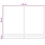 vidaXL Náhradná látka na markízu Piesková 2,5 x 2 m Polyester – Obrázok 8