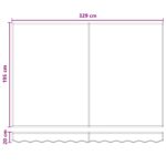vidaXL Náhradná látka na markízu Piesková 3,5 x 2 m Polyester – Obrázok 8