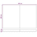 vidaXL Náhradná látka na markízu Sivohnedá 5 x 3 m Polyester – Obrázok 8
