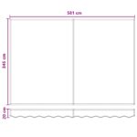 vidaXL Náhradná látka na markízu Piesková 6 × 3,5 m Polyester – Obrázok 8