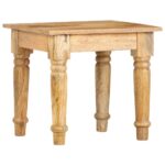 vidaXL Príručný stolík 43x43x40 cm masívne mangové drevo