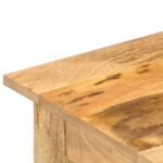vidaXL Príručný stolík 43x43x40 cm masívne mangové drevo – Obrázok 4