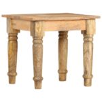 vidaXL Príručný stolík 43x43x40 cm masívne mangové drevo – Obrázok 8