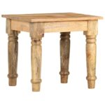 vidaXL Príručný stolík 43x43x40 cm masívne mangové drevo – Obrázok 9