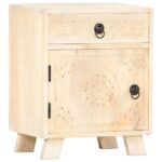 vidaXL Nočný stolík 40x30x50 cm masívne mangové drevo – Obrázok 11