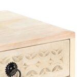 vidaXL Nočný stolík 40x30x50 cm masívne mangové drevo – Obrázok 9
