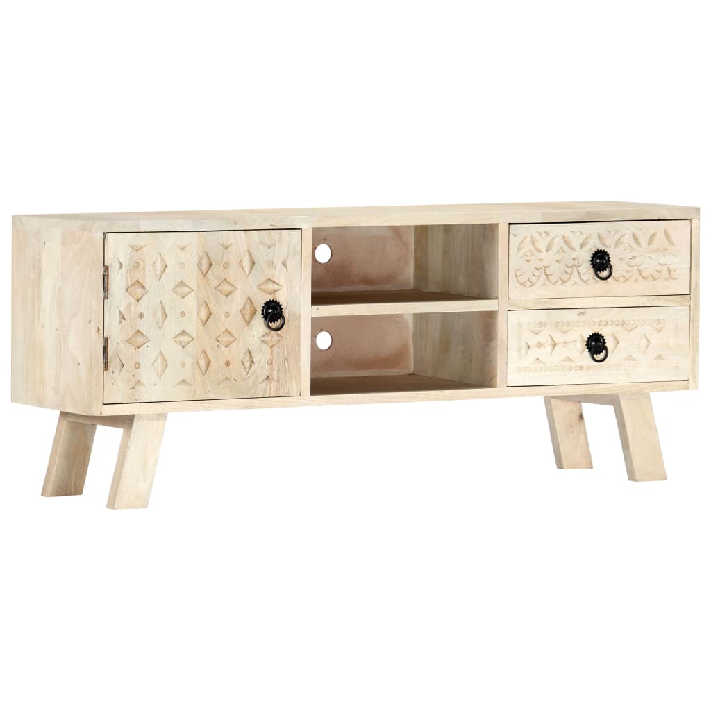 282869_1.jpg vidaXL TV skrinka 110x30x44 cm masívne mangovníkové drevo – Obrázok 1