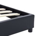 vidaXL Posteľný rám, čierny, umelá koža 100x200 cm – Obrázok 5