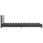 vidaXL Posteľný rám, sivý, umelá koža 90x200 cm – Obrázok 4