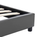 vidaXL Posteľný rám, sivý, umelá koža 90x200 cm – Obrázok 5