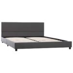 vidaXL Posteľný rám, sivý, umelá koža 140x200 cm – Obrázok 2