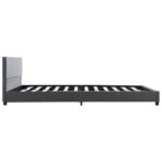 vidaXL Posteľný rám, sivý, umelá koža 160x200 cm – Obrázok 4