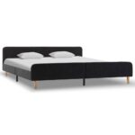 vidaXL Posteľný rám, tmavosivý, juta 180x200 cm – Obrázok 3