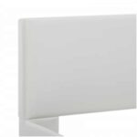 vidaXL Posteľný rám s LED, biely, umelá koža 100x200 cm – Obrázok 6