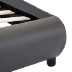 vidaXL Posteľný rám s LED, sivý, umelá koža 100x200 cm – Obrázok 7