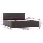 vidaXL Hydraulický posteľný rám+úložný priestor, umelá koža 140x200 cm – Obrázok 10