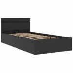 vidaXL Hydraulický posteľný rám+úložný priestor, LED, 90x200 cm – Obrázok 3