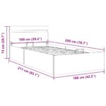 vidaXL Hydraulický posteľný rám+úložný priestor, LED, 100x200 cm – Obrázok 13