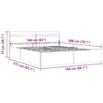 vidaXL Hydraulický posteľný rám+úložný priestor a LED biely 160x200 cm – Obrázok 13