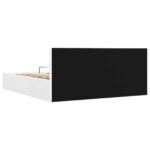 vidaXL Hydraulický posteľný rám+úložný priestor a LED biely 160x200 cm – Obrázok 8