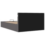 vidaXL Hydraulický posteľný rám+úložný priestor s LED sivý 140x200 cm – Obrázok 8