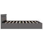 vidaXL Hydraulický posteľný rám+úložný priestor, LED, 160x200 cm – Obrázok 7