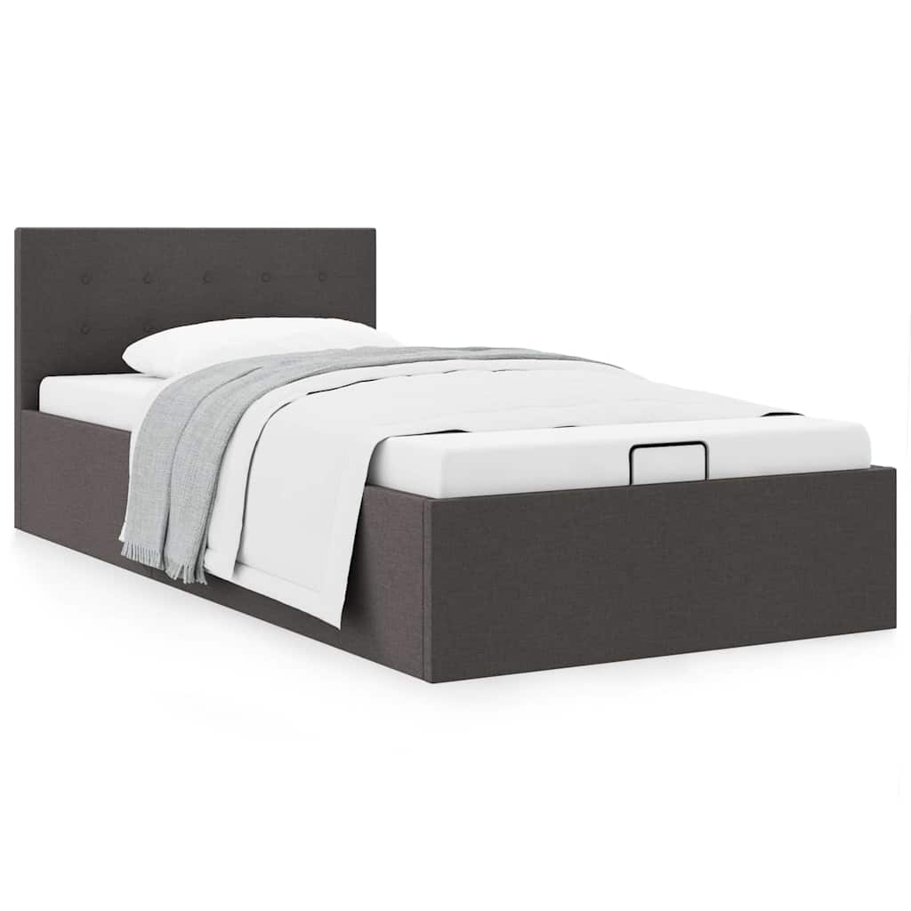 285570_1.jpg vidaXL Hydraulický posteľný rám+úložný priestor, látka 90x200 cm – Obrázok 1