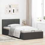 vidaXL Hydraulický posteľný rám+úložný priestor, látka 90x200 cm – Obrázok 3
