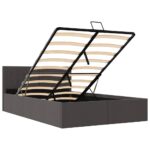 vidaXL Hydraulický posteľný rám+úložný priestor, látka 140x200 cm – Obrázok 8