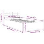vidaXL Hydraulický posteľný rám+úložný priestor, látka 100x200 cm – Obrázok 11