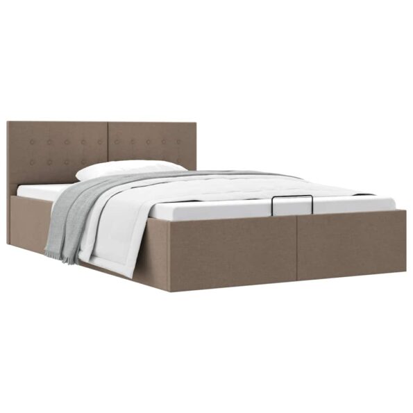 vidaXL Hydraulický posteľný rám+úložný priestor, látka 140x200 cm – Obrázok 2