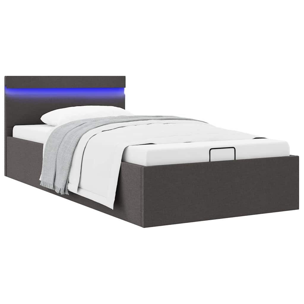 285600_1.jpg vidaXL Posteľný rám s hydraulickým odkladacím priestorom LED 90x200cm – Obrázok 1