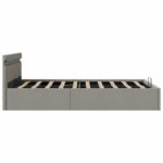 vidaXL Hydraulický posteľný rám+úložný priestor, LED, látka 120x200 cm – Obrázok 7