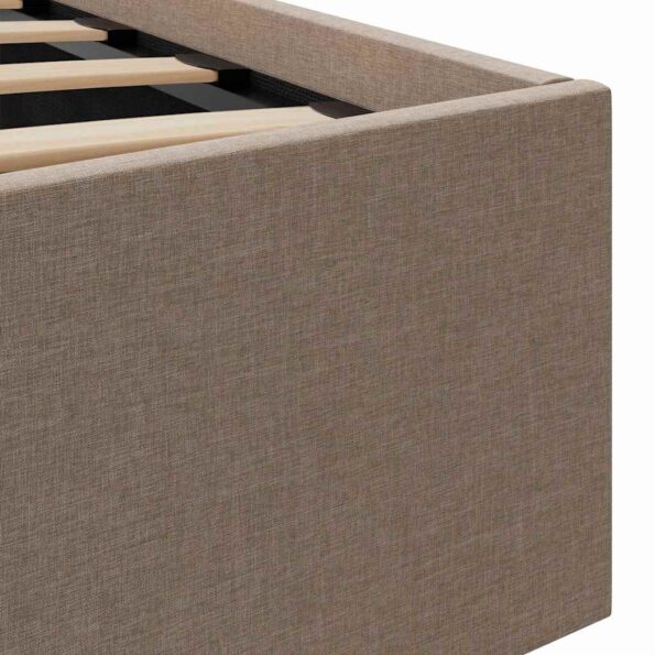 vidaXL Hydraulický posteľný rám+úložný priestor, LED, látka 120x200 cm – Obrázok 10