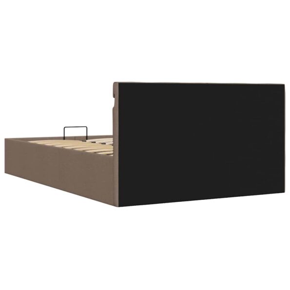 vidaXL Hydraulický posteľný rám+úložný priestor, LED, látka 120x200 cm – Obrázok 8