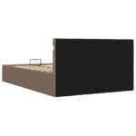 vidaXL Hydraulický posteľný rám+úložný priestor, LED, látka 140x200 cm – Obrázok 8