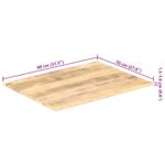 vidaXL Stolová doska, mangový masív 15-16 mm, 80x70 cm – Obrázok 10