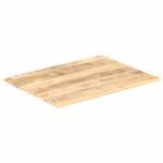 vidaXL Stolová doska, mangový masív 15-16 mm, 80x70 cm – Obrázok 2