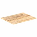 vidaXL Stolová doska, mangový masív 15-16 mm, 80x70 cm – Obrázok 6