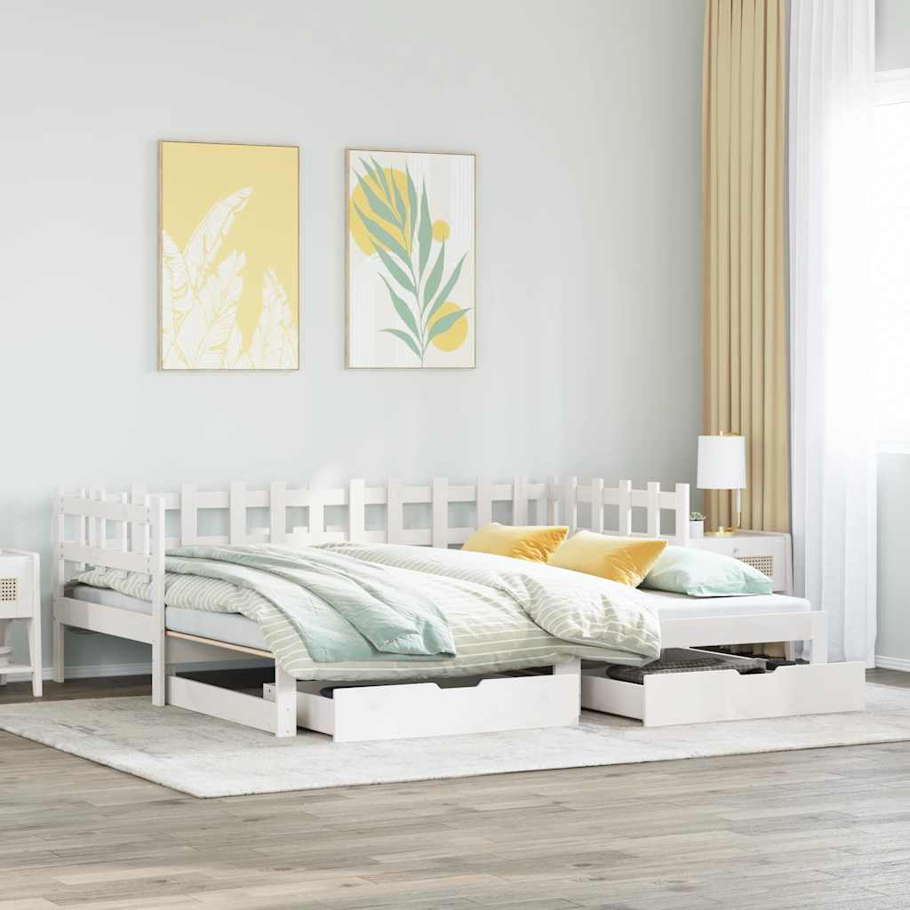 3302248_1.jpg vidaXL Rozkladacia denná posteľ s matracmi bez matraca biela 90x190 cm – Obrázok 1
