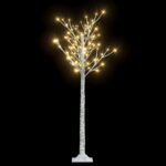 vidaXL Vianočný stromček/vŕba 156 LED 1,5 m, teplá biela, dovnútra/von – Obrázok 2