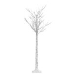 vidaXL Vianočný stromček/vŕba 156 LED 1,5 m, teplá biela, dovnútra/von – Obrázok 4