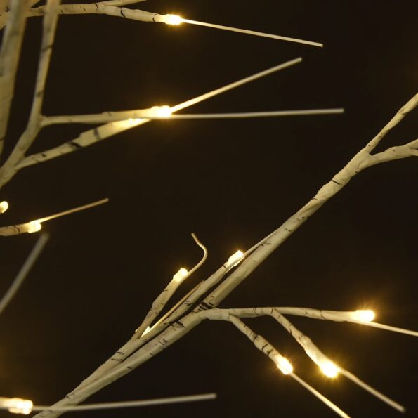 vidaXL Vianočný stromček/vŕba 156 LED 1,5 m, teplá biela, dovnútra/von – Obrázok 5