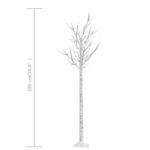 vidaXL Vianočný stromček/vŕba 200 LED 1,8 m studená biela dovnútra/von – Obrázok 8