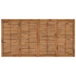 vidaXL Záhradný jedálenský stôl Prírodná a kávová 196 x 100,5 x 75 cm – Obrázok 4