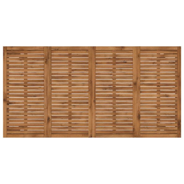 vidaXL Záhradný jedálenský stôl Prírodná a kávová 196 x 100,5 x 75 cm – Obrázok 4
